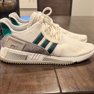 Adidas White and Black Mesh Sneakers